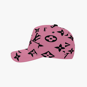 Designer Pink & Black  Baseball Caps