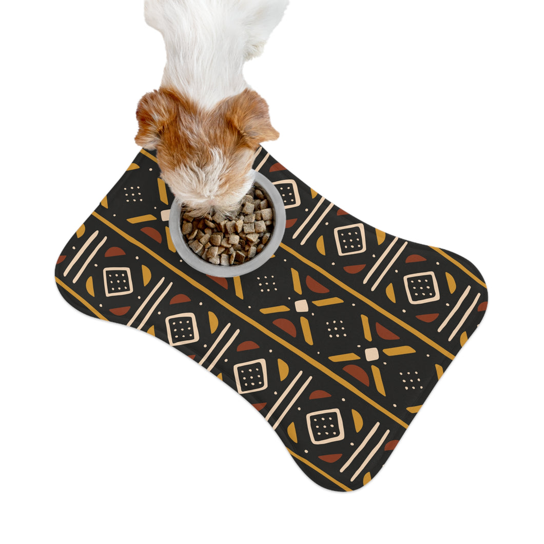 Designer Mudcloth Style Pet Feeding Mats