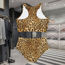 이미지를 갤러리 뷰어에 로드 , Simply Tribal Art Leopard Sporty Bikini Set