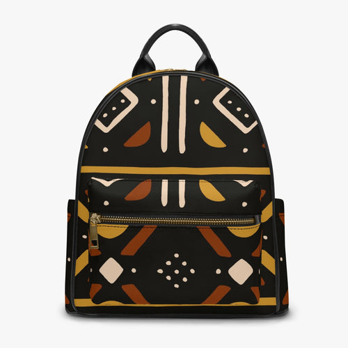 Designer Mudcloth Style PU Backpack