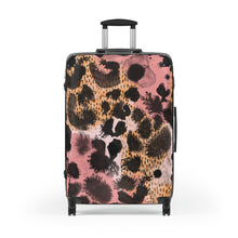 이미지를 갤러리 뷰어에 로드 , Tribal Art Designer Animal Print Pink Style Suitcase