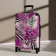 이미지를 갤러리 뷰어에 로드 , Tribal Art Designer Animal Print Style Suitcase