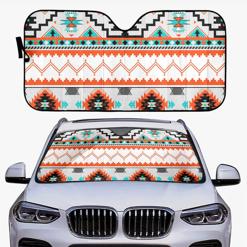 Designer Tribal Art Car Windshield Sun Shade