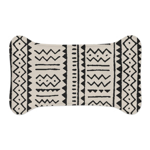 Designer Tribal Art Black and White Pet Feeding Mats