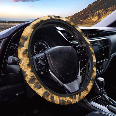 Leopard Animal Print Steering Wheel Cover