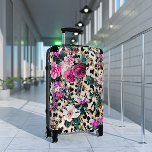 Designer Tribal Pink Flower Animal Suitcase