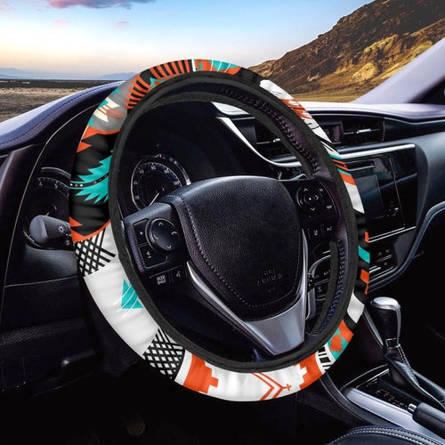 Tribal Art Designer Steering Wheel Cover