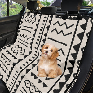 Designer Tribal Black and White Pet Seat Cover