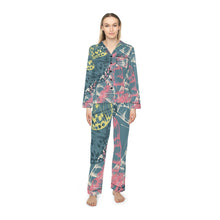 Load image into Gallery viewer, Tribal Art Butterfly Print Women&#39;s Satin Pajamas