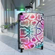 Load image into Gallery viewer, Tribal Art Designer Animal Print Style Suitcase
