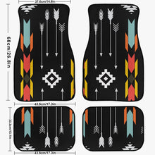 Load image into Gallery viewer, Black Tribal Art  Car Floor Mats - 4Pcs
