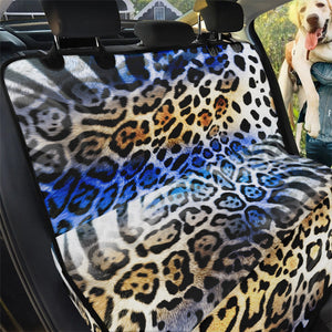 Designer Blue Animal Print Pet Seat Cover