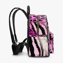 이미지를 갤러리 뷰어에 로드 , Designer Purple Style Animal Print  PU Backpack