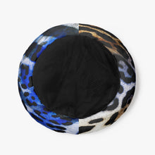 Load image into Gallery viewer, Blue Animal Print Round Size Pet Bed