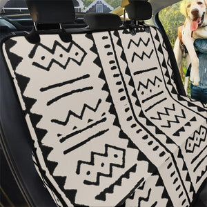 Designer Tribal Black and White Pet Seat Cover