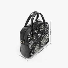 Charger l&#39;image dans la galerie, Designer Paisley.Casual Leather Saddle Bag