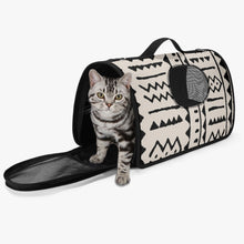 이미지를 갤러리 뷰어에 로드 , Tribal Black &amp; White Designer Pet Carrier Bag