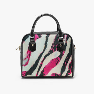 Desginer Animal Print Style.Casual Leather Saddle Bag