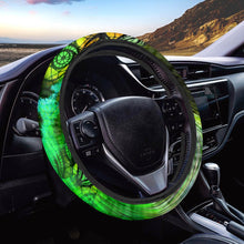 이미지를 갤러리 뷰어에 로드 , Green Animal Print.Steering Wheel Cover