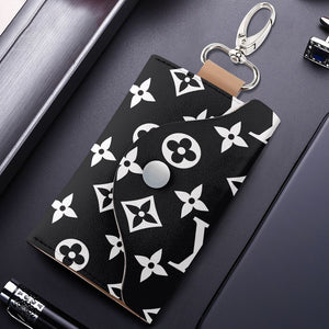 Designer Black and White Key Holder Case