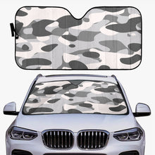 이미지를 갤러리 뷰어에 로드 , Gray Camouflage Car Windshield Sun Shade