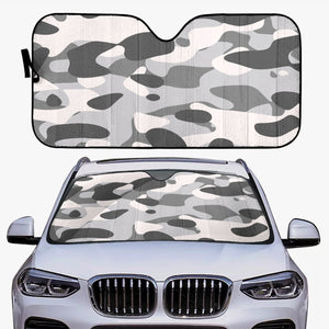 Gray Camouflage Car Windshield Sun Shade