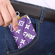 画像をギャラリービューアに読み込む, Designer Purple and White Key Holder Case