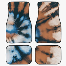 Carica l&#39;immagine nel visualizzatore di Gallery, Blue Tye Dyed Car Floor Mats - 4Pcs