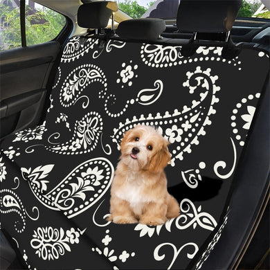 Designer Black Paisley Pet Seat Cover