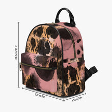 画像をギャラリービューアに読み込む, Designer Animal Print PU Backpack