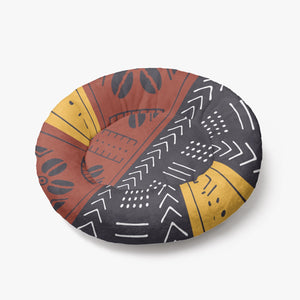 Tribal Art Round Pet Bed