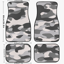 Cargar imagen en el visor de la galería, Gray Camouflage Car Floor Mats - 4Pcs