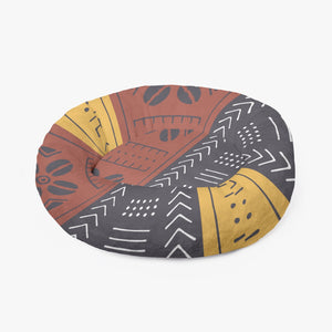 Tribal Art Round Pet Bed