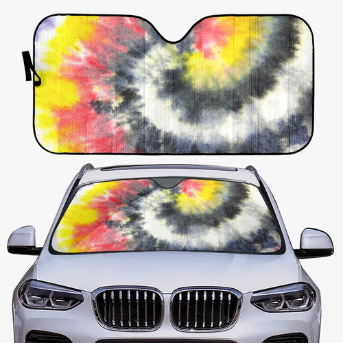 Tye Dyed Designer. Car Windshield Sun Shade