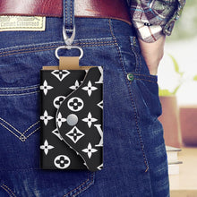 Load image into Gallery viewer, Designer Black and White Key Holder Case