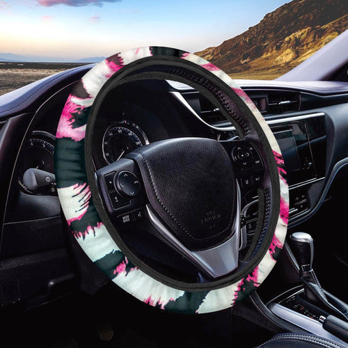 Pink Animal Print Designer Steering Wheel Cover
