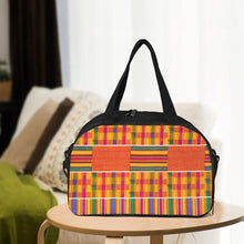 이미지를 갤러리 뷰어에 로드 , Designer African Kente Style Travel Luggage Bag