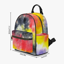 Laden Sie das Bild in den Galerie-Viewer, Designer Tye Dyed  PU Backpack