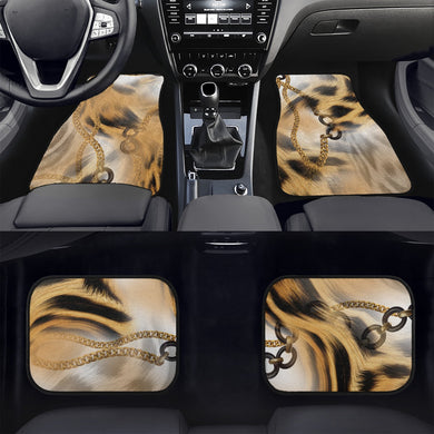 Animal Print. Car Floor Mats - 4Pcs