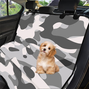 Designer Gray Camouflage Pet Seat Cover