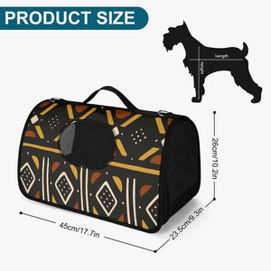 Mudcloth Style Pet Carrier Bag