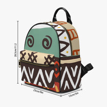 Carica l&#39;immagine nel visualizzatore di Gallery, Designer Tribal Art  PU Backpack