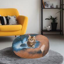 Cargar imagen en el visor de la galería, Tye Dyed Round Pet Bed