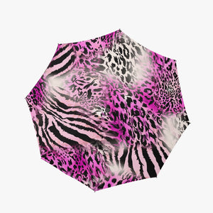 Designer Animal Print Style.Automatic UV Protection Umbrella