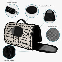 Load image into Gallery viewer, Tribal Black &amp; White Designer Pet Carrier Bag