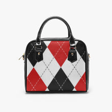 Laden Sie das Bild in den Galerie-Viewer, Designer Argyle Style.Casual Leather Saddle Bag