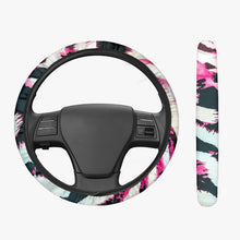 画像をギャラリービューアに読み込む, Pink Animal Print Designer Steering Wheel Cover