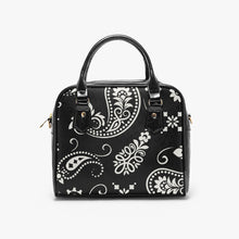 Charger l&#39;image dans la galerie, Designer Paisley.Casual Leather Saddle Bag