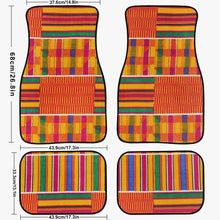 Load image into Gallery viewer, Kente Styled Car Floor Mats - 4Pcs