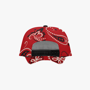 Red Paisley Baseball Caps